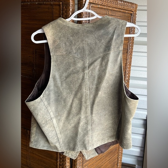 Vintage JOSE LUIS Leather Vest Mens Medium 42 - Picture 5 of 5